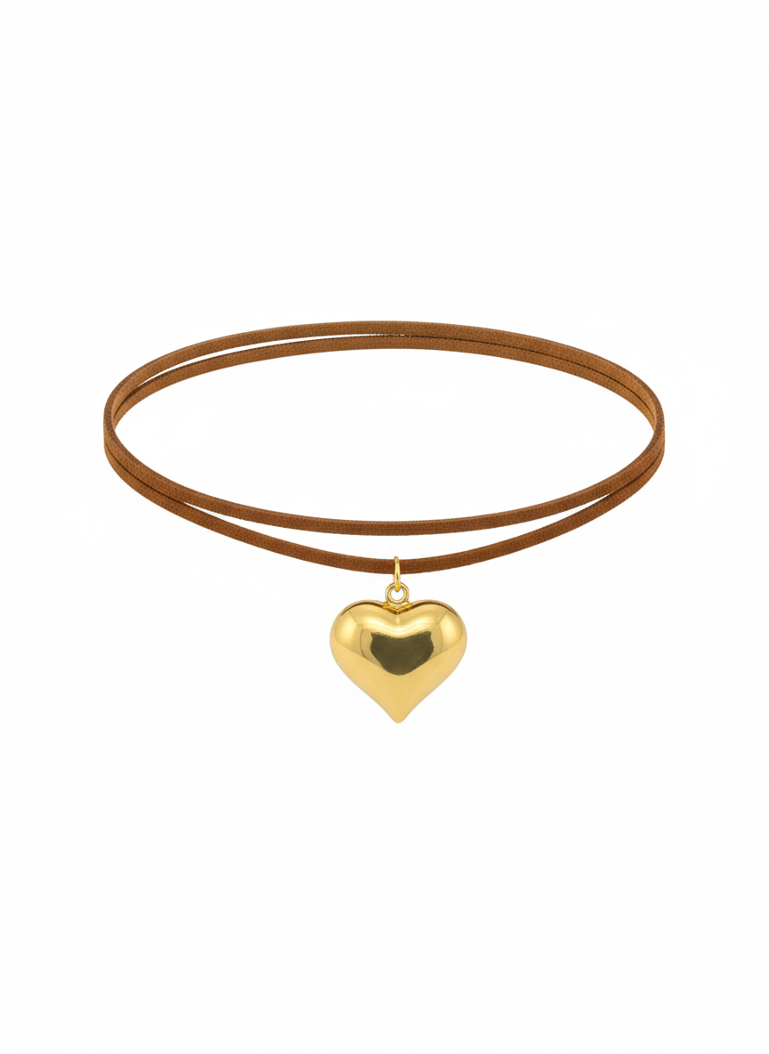 Choker con cuore personalizzabile