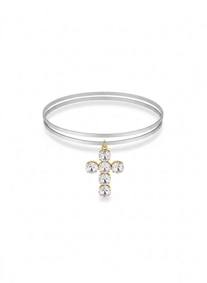Choker "ZIRCON CROSS"
