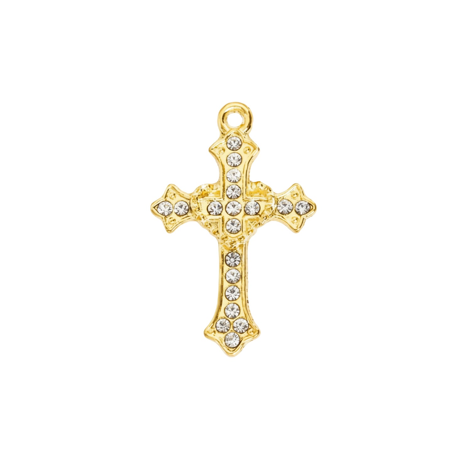 Charm Croce Brillantinata GOLD