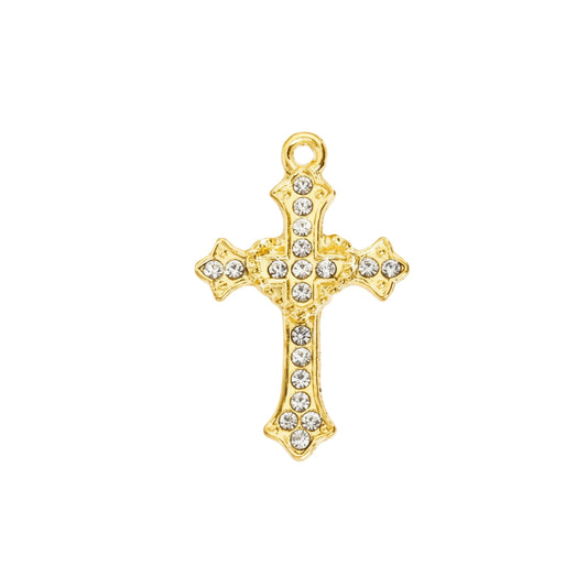 Charm Croce Brillantinata GOLD
