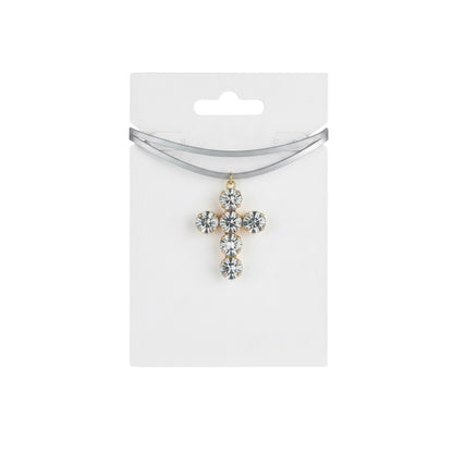 Choker "ZIRCON CROSS"