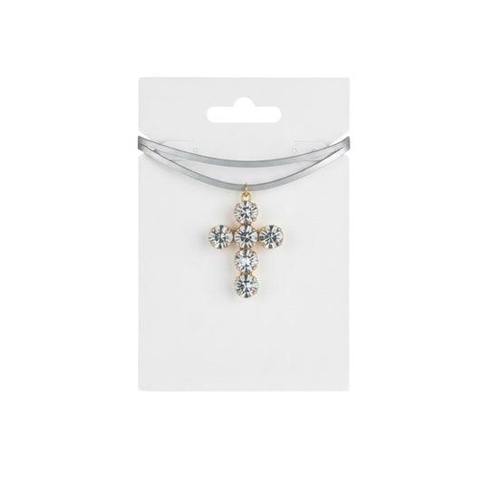 Choker "ZIRCON CROSS"