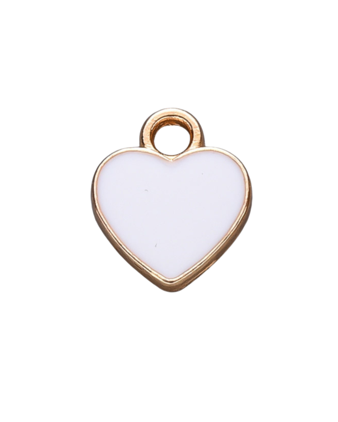 Charm Cuoricino bianco