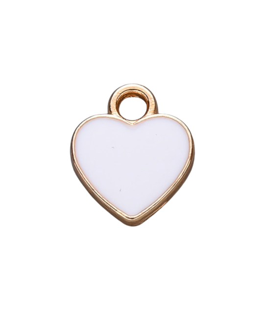 Charm Cuoricino bianco
