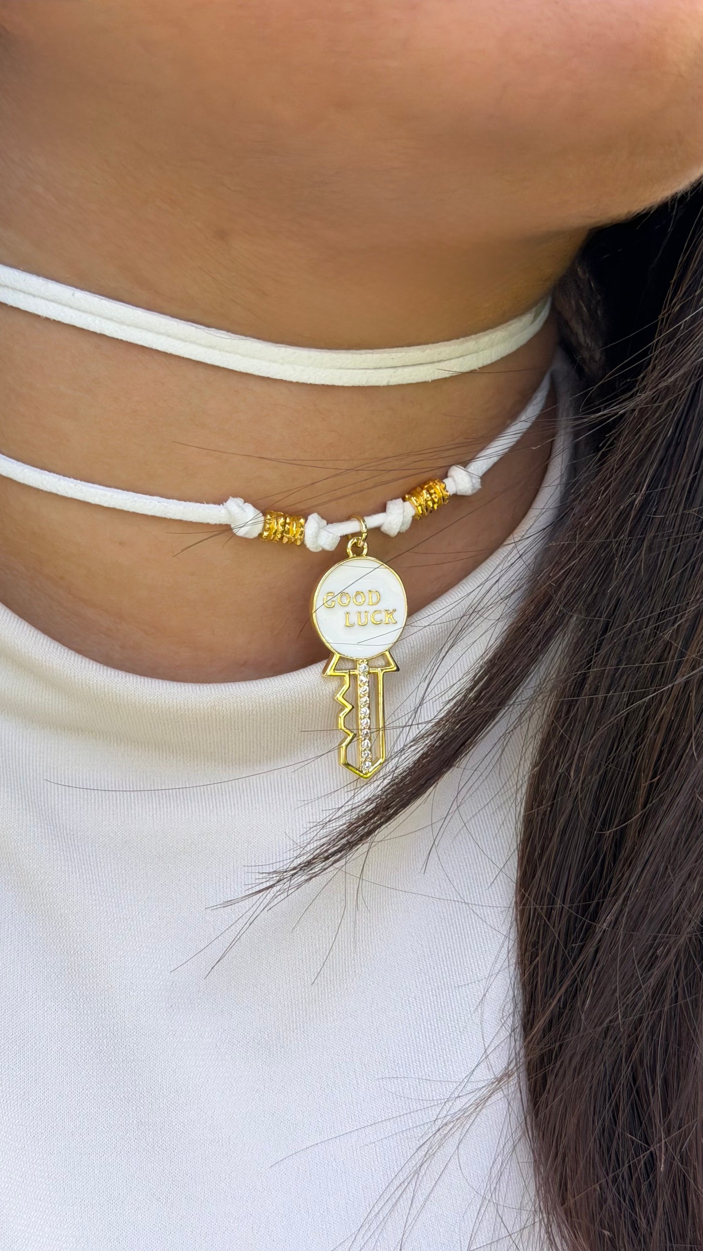 Choker GOOD LUCK KEY